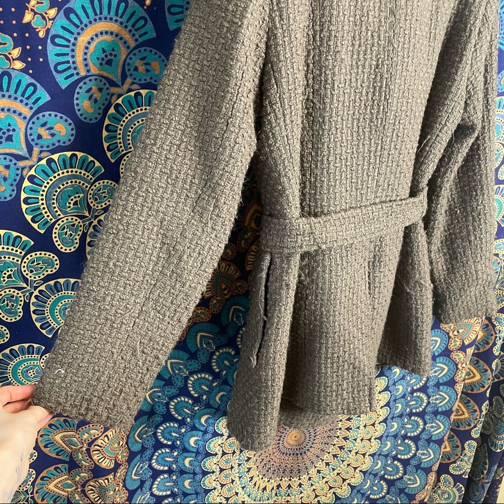 Calvin Klein Wool Blend Trench Coat - Picture 15 of 16